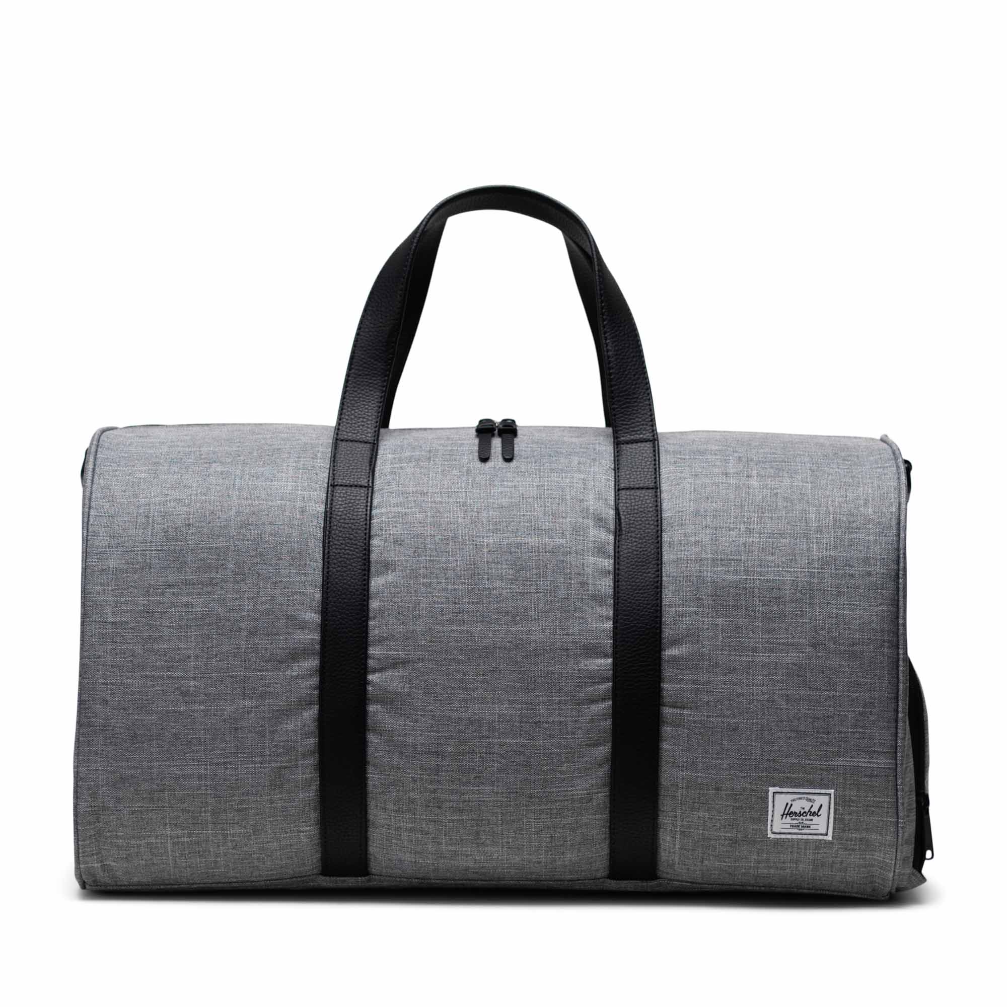 Herschel Novel Duffle in Raven Crosshatch