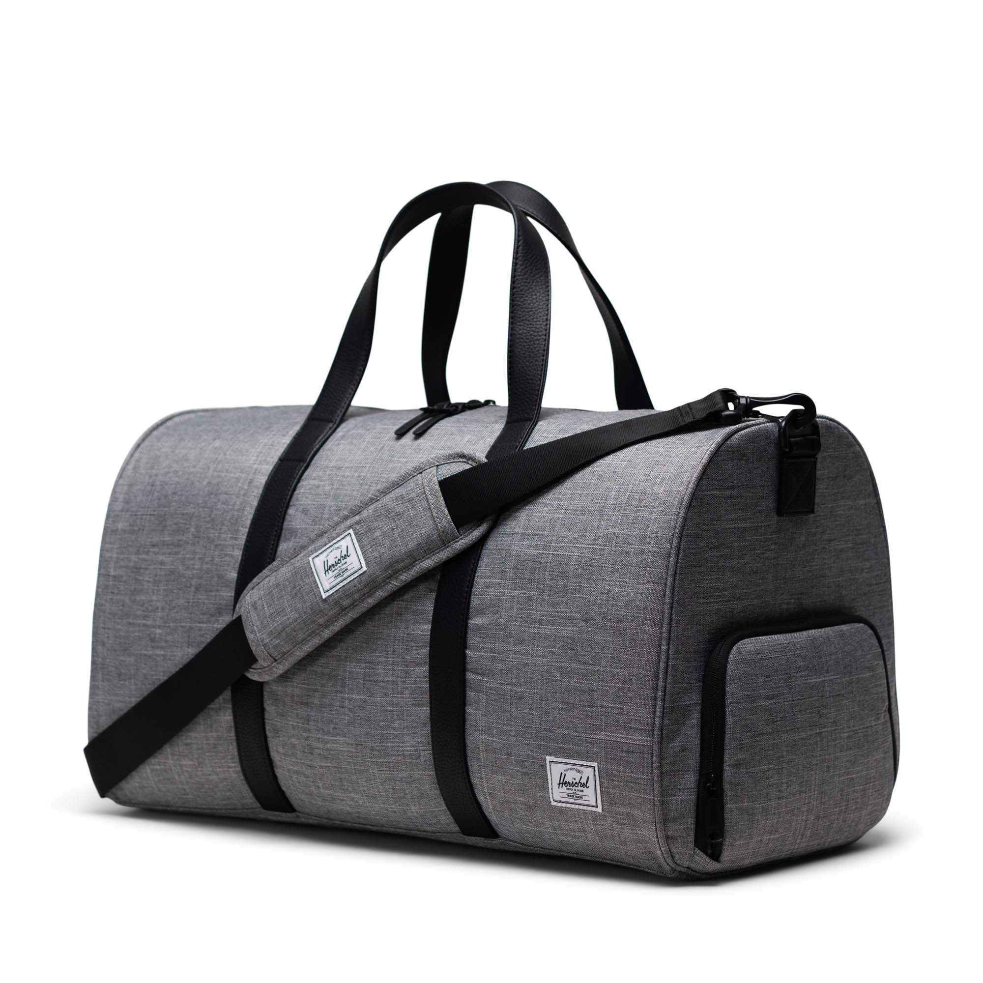 Herschel Novel Duffle in Raven Crosshatch