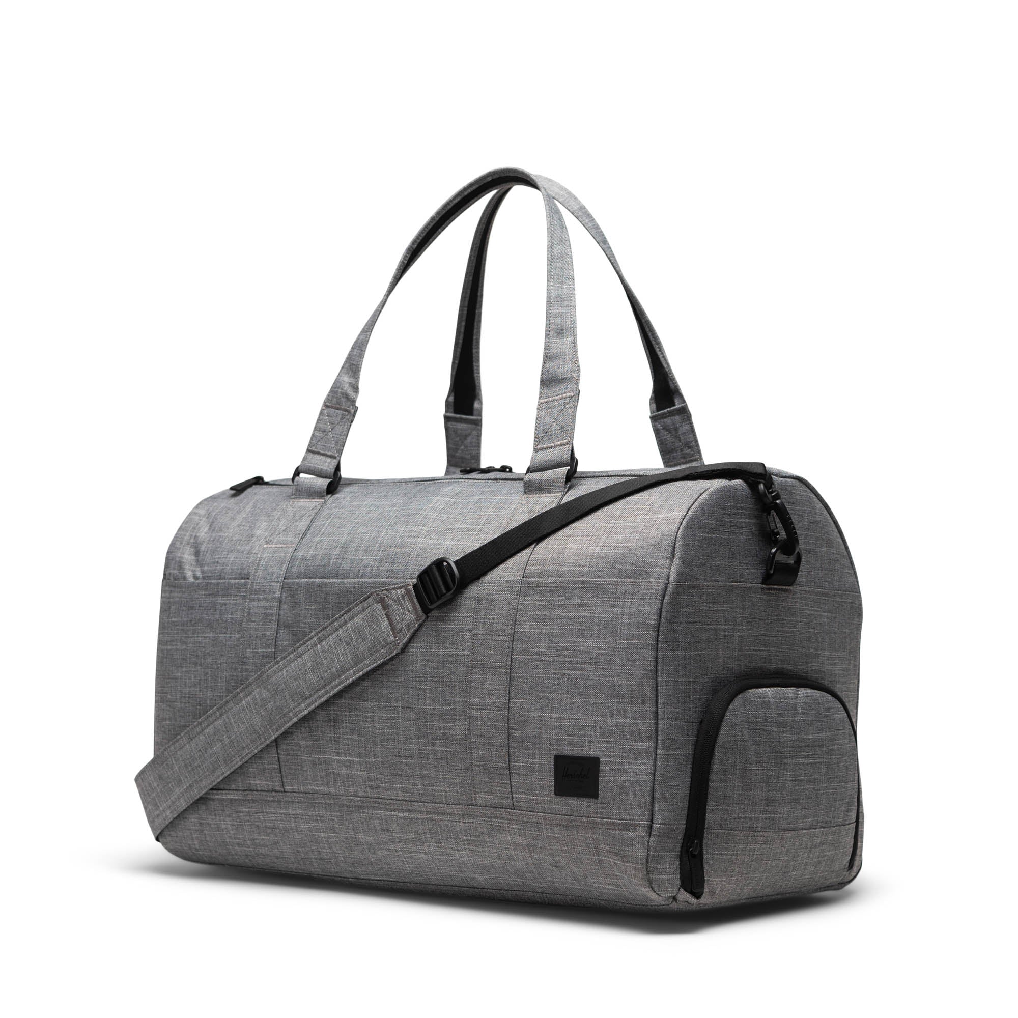 Herschel Tech Novel Duffle in Raven Crosshatch