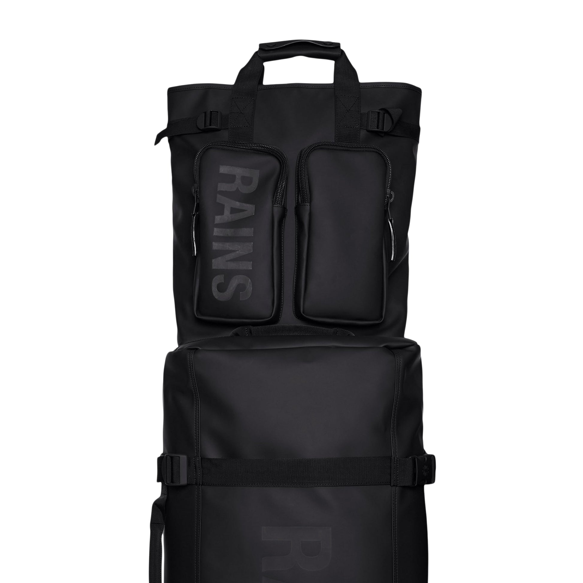 Rains Texel Tote Backpack in Black