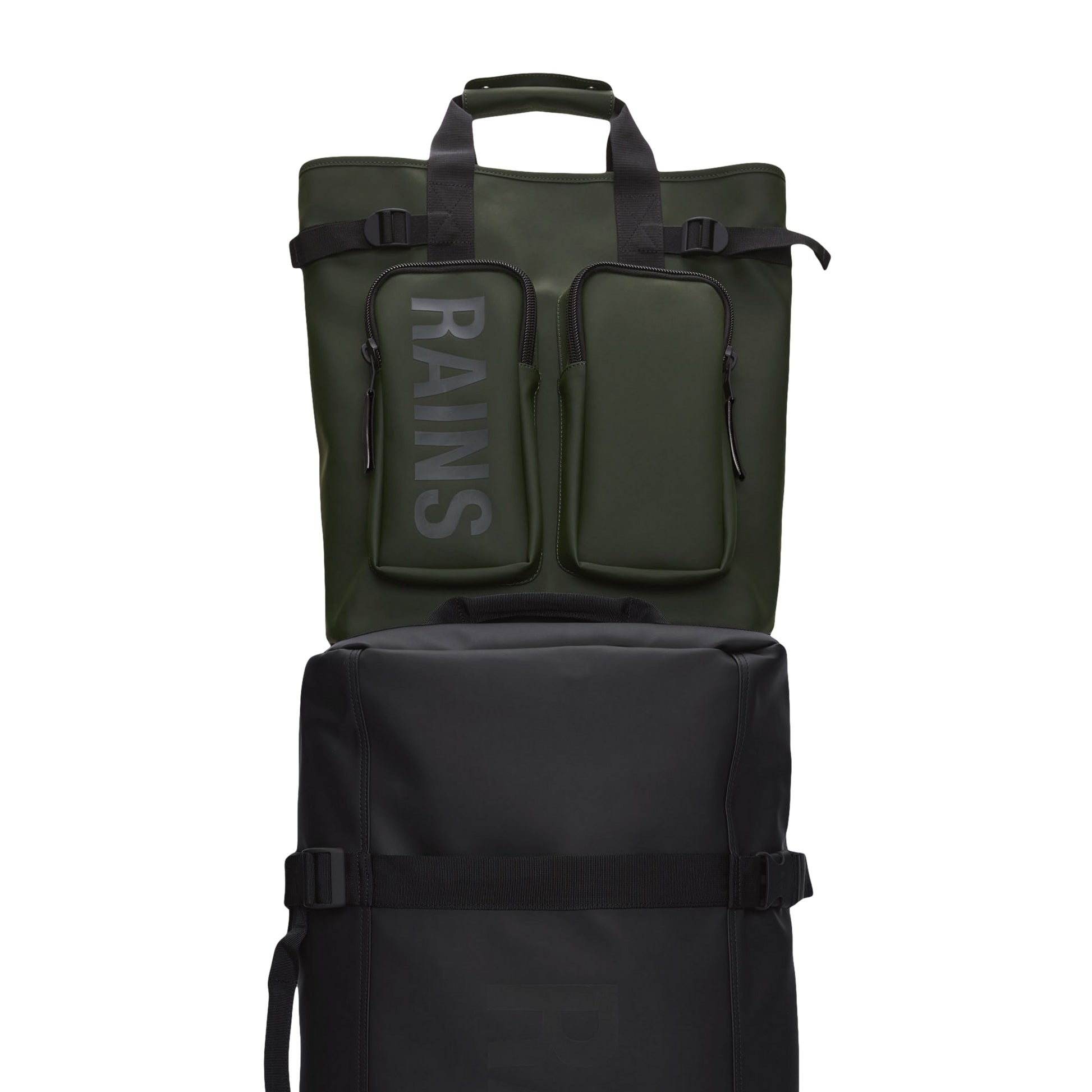 Rains Texel Tote Backpack in Green
