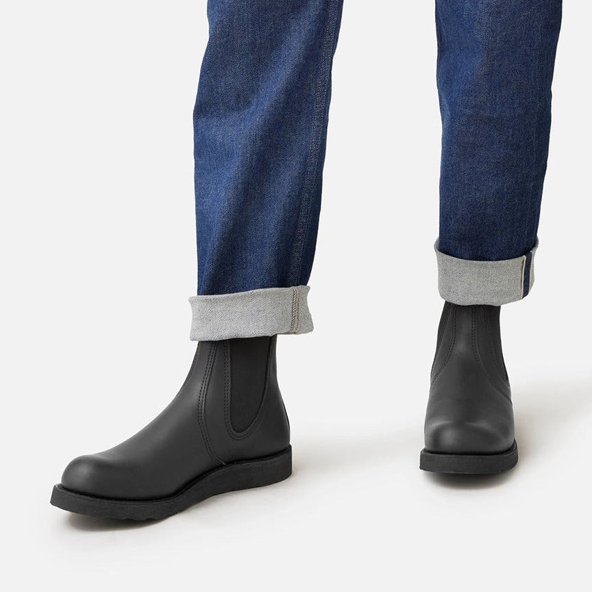 Red Wing Men's Classic Chelsea 3194 in Black Harness Leather