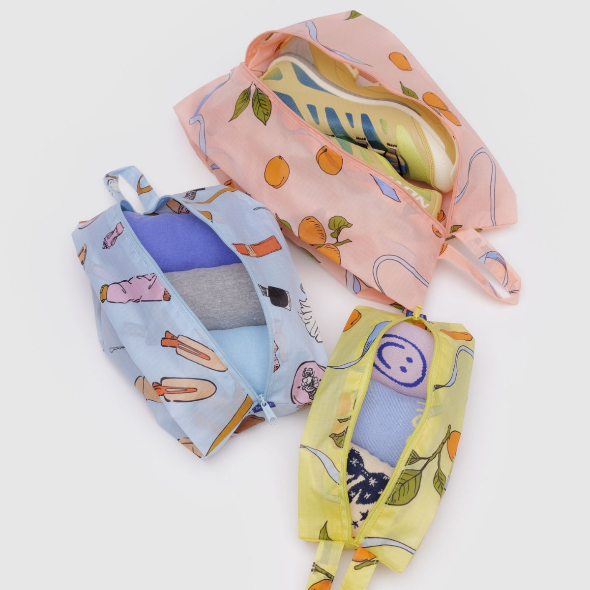 Baggu 3D Zip Set in Get Ready With Me