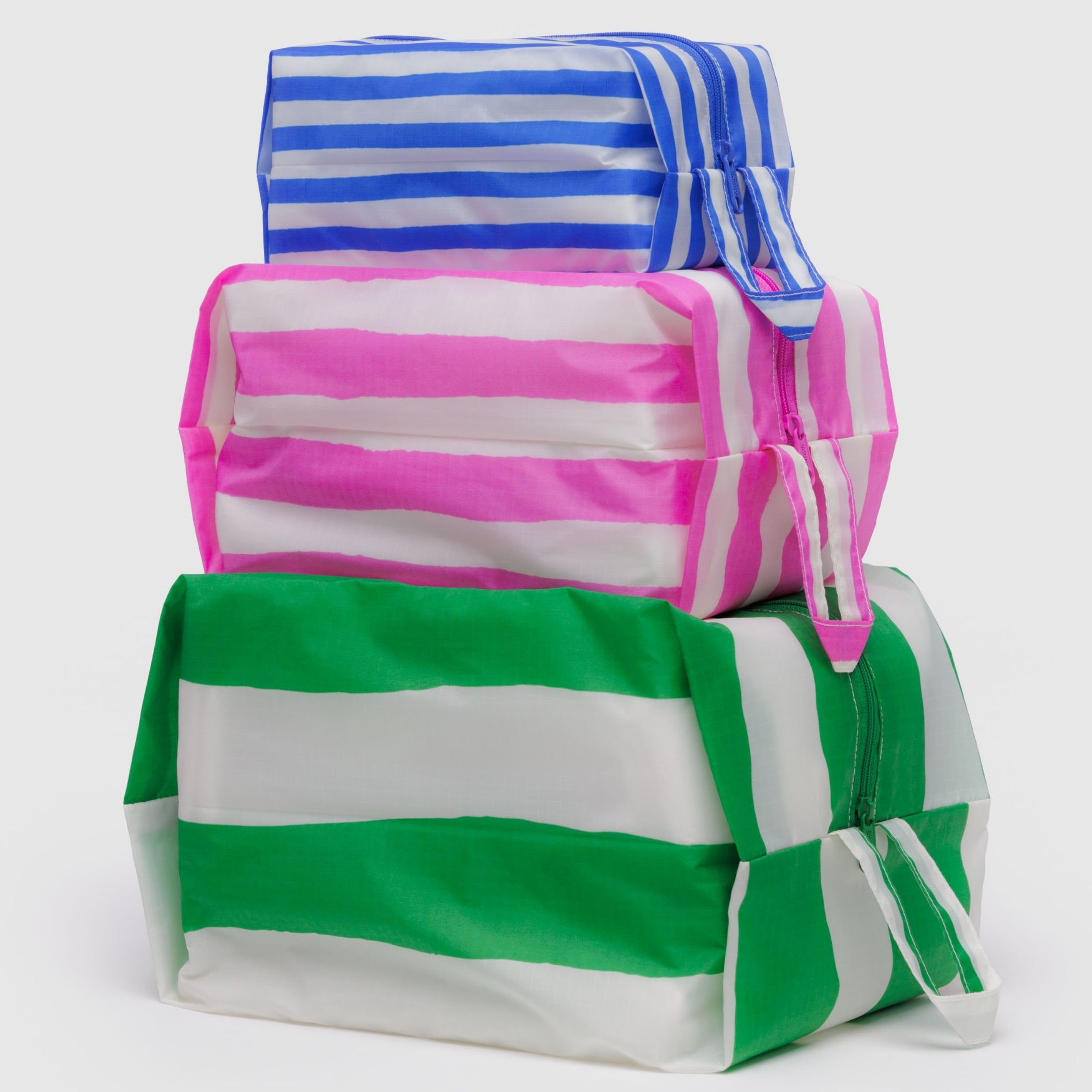 Baggu 3D Zip Set in Painted Stripes