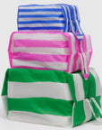 Baggu 3D Zip Set in Painted Stripes