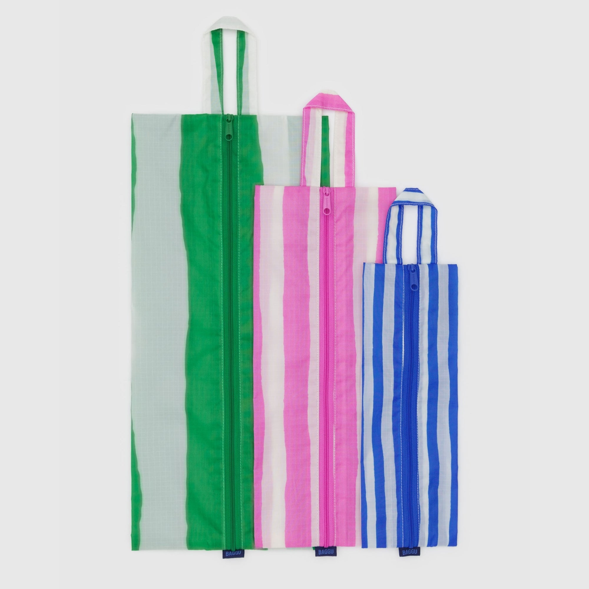 Baggu 3D Zip Set in Painted Stripes