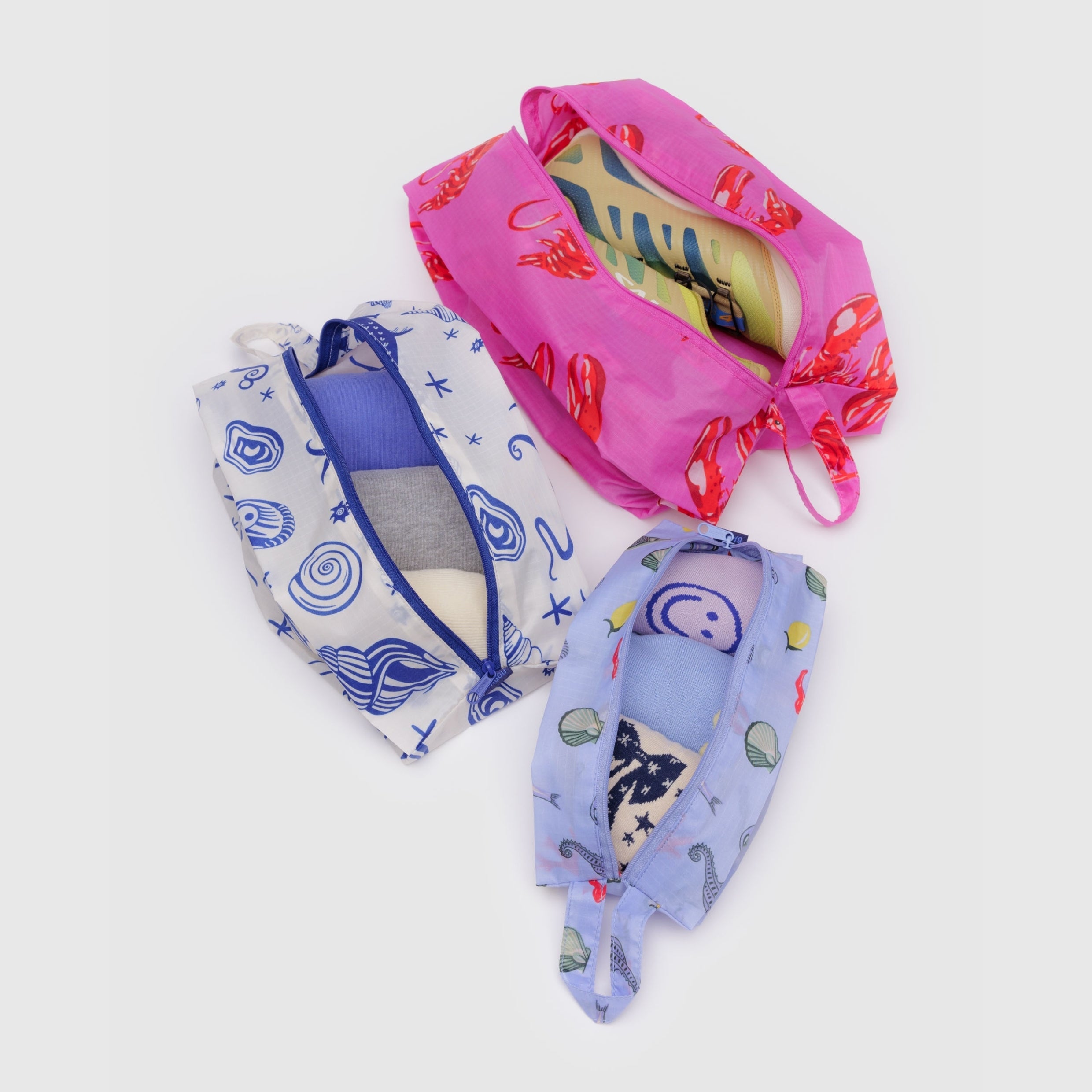 Baggu 3D Zip Set in Sea Creatures
