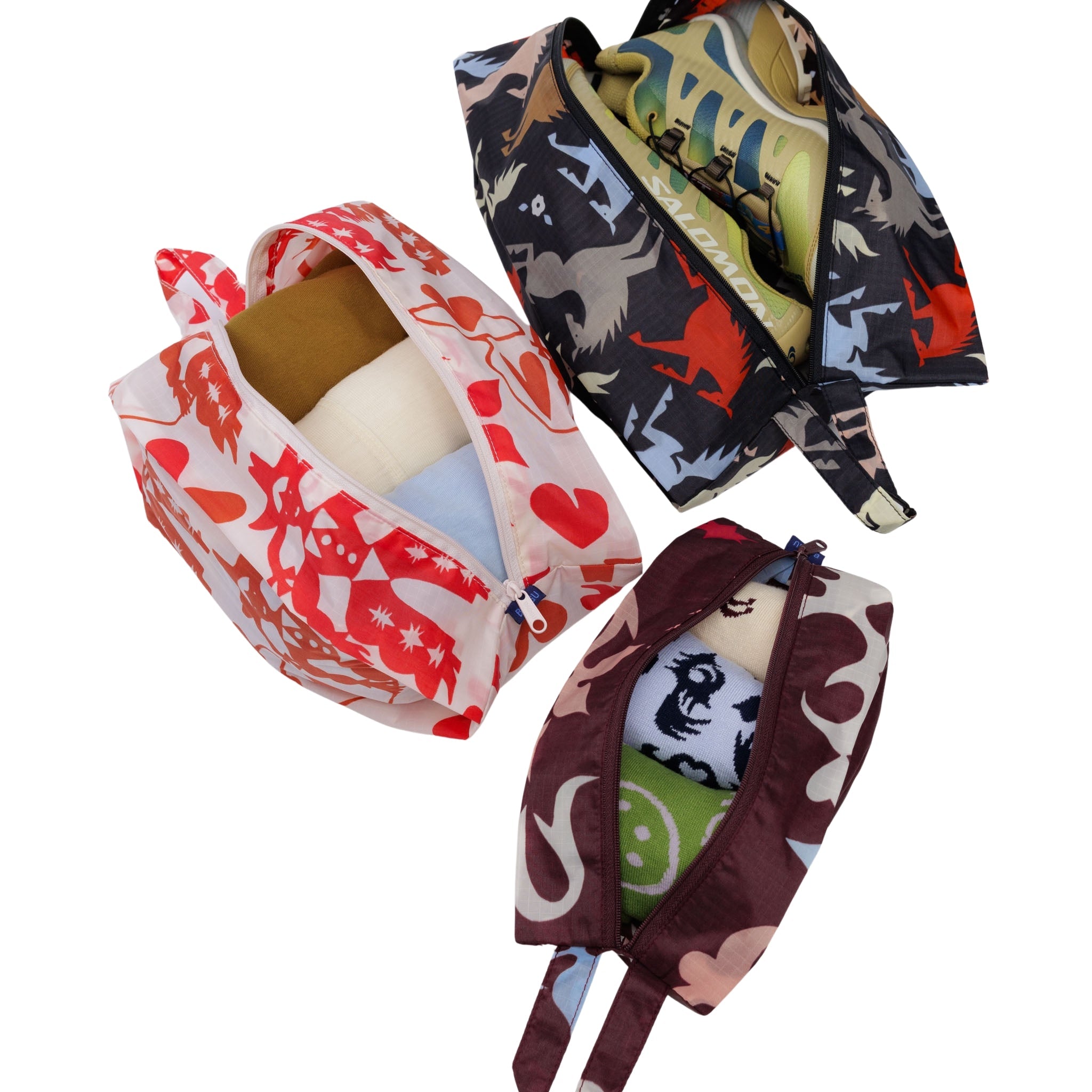 Baggu 3D Zip Set in Western Cut Outs