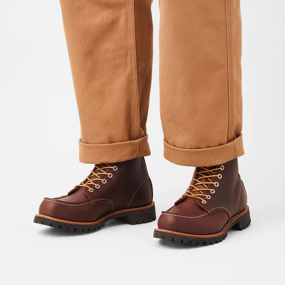 Red Wing Men's Roughneck 8146 in Briar Oil Slick Leather (D Width)