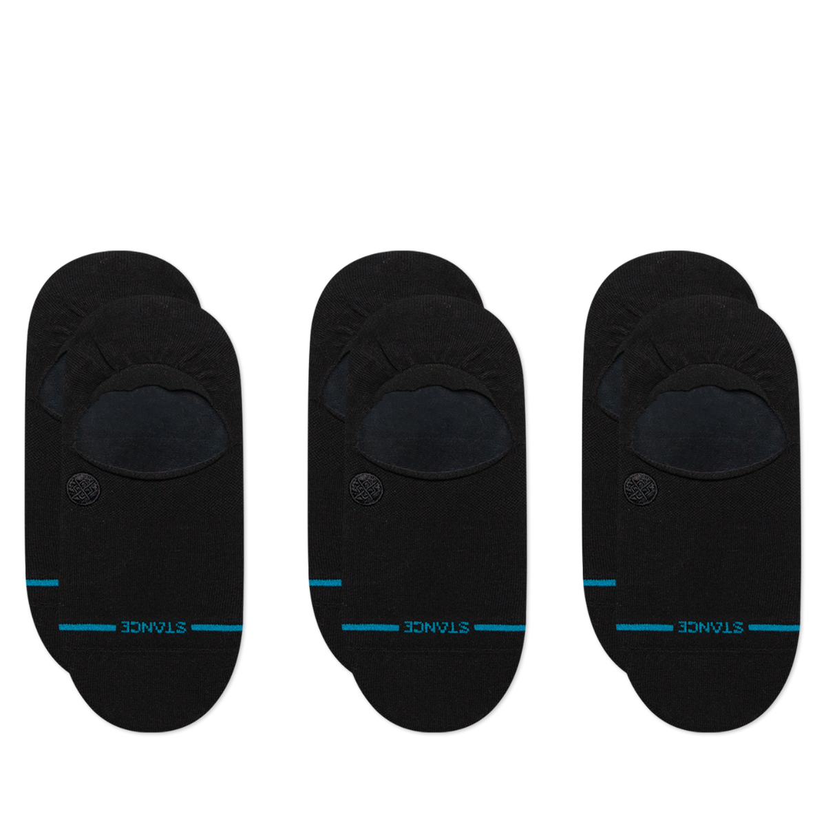Stance Icon No Show Socks 3 Pack in Black