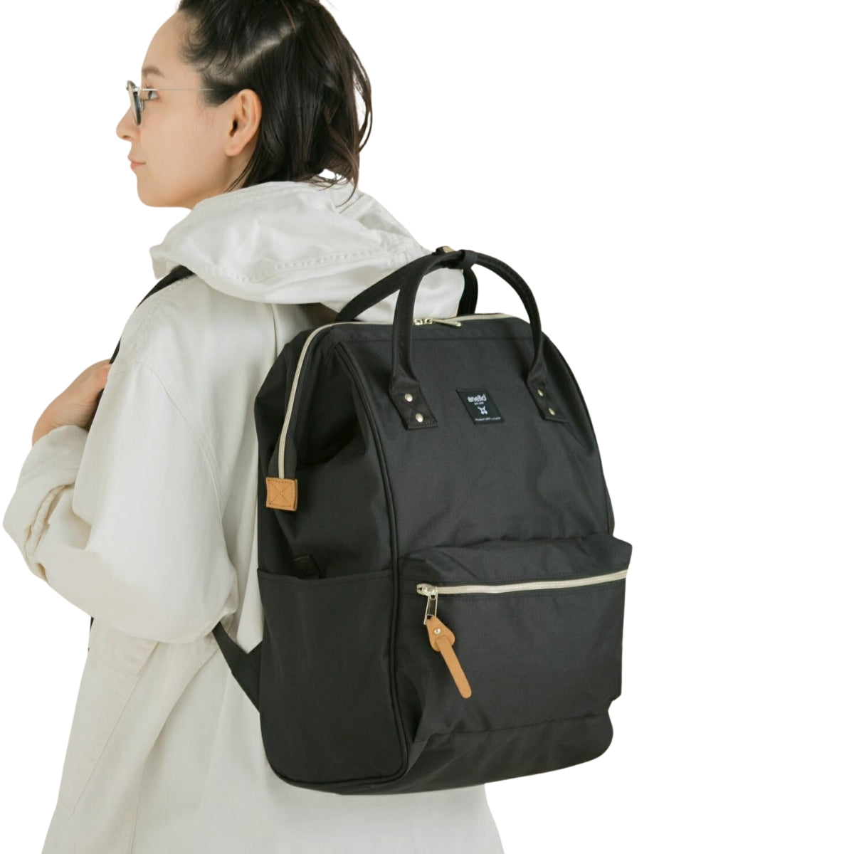 Anello Cross Bottle Backpack Large in Black – Getoutside Shoes