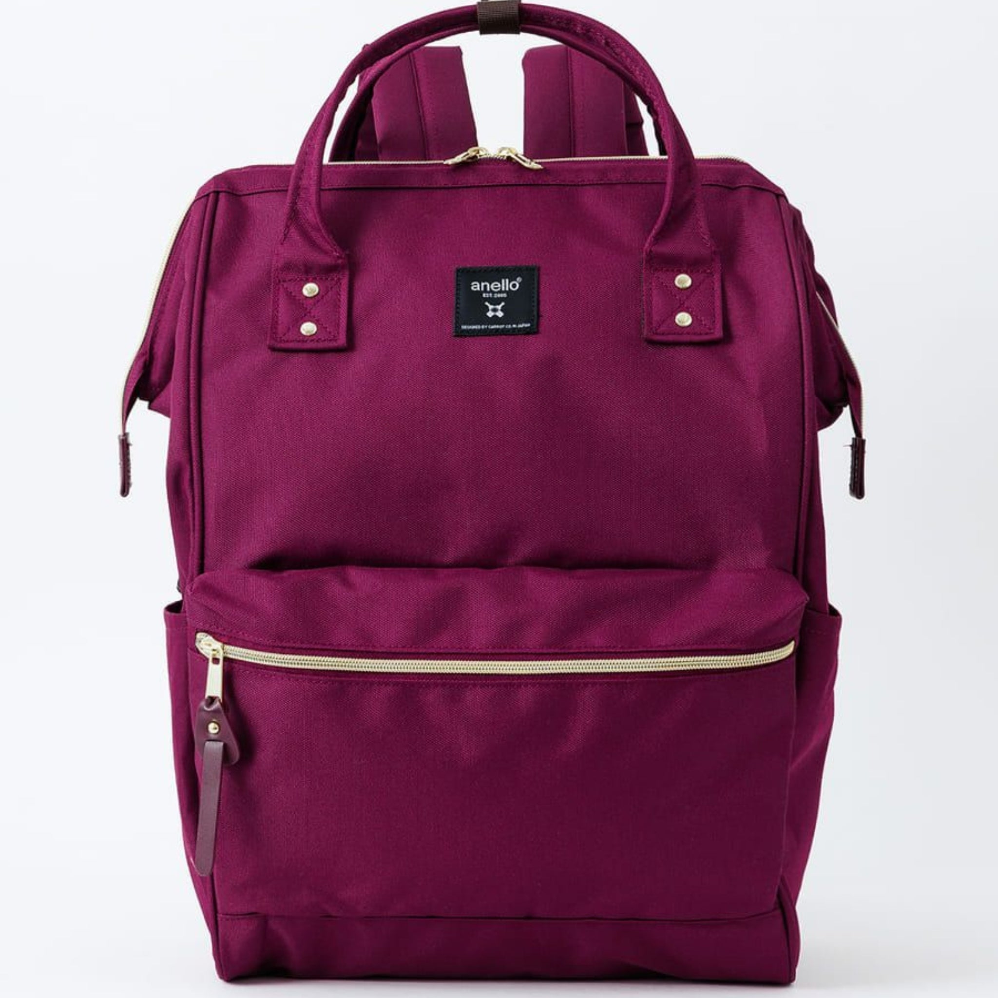 Anello Cross Bottle Backpack Large in Dark Burgundy