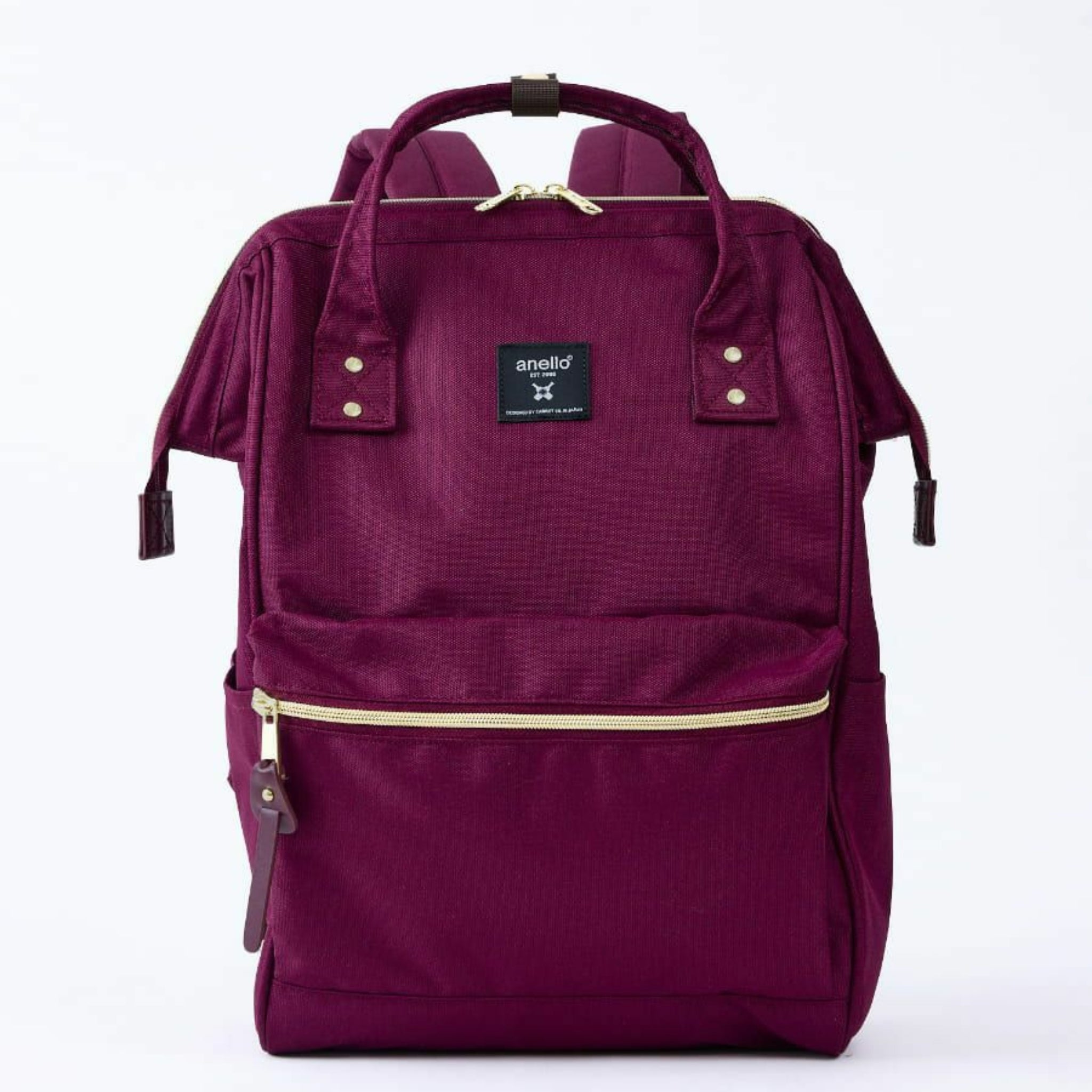 Anello Cross Bottle Backpack Regular in Dark Burgundy