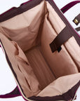 Anello Cross Bottle Backpack Large in Dark Burgundy