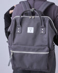 Anello Cross Bottle Backpack Regular in Dark Grey