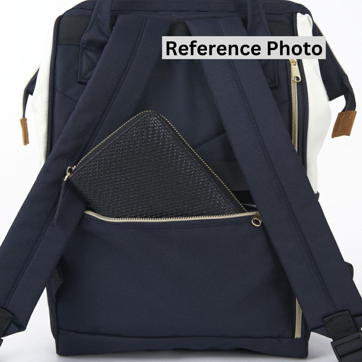 Anello Cross Bottle Backpack Regular in Navy