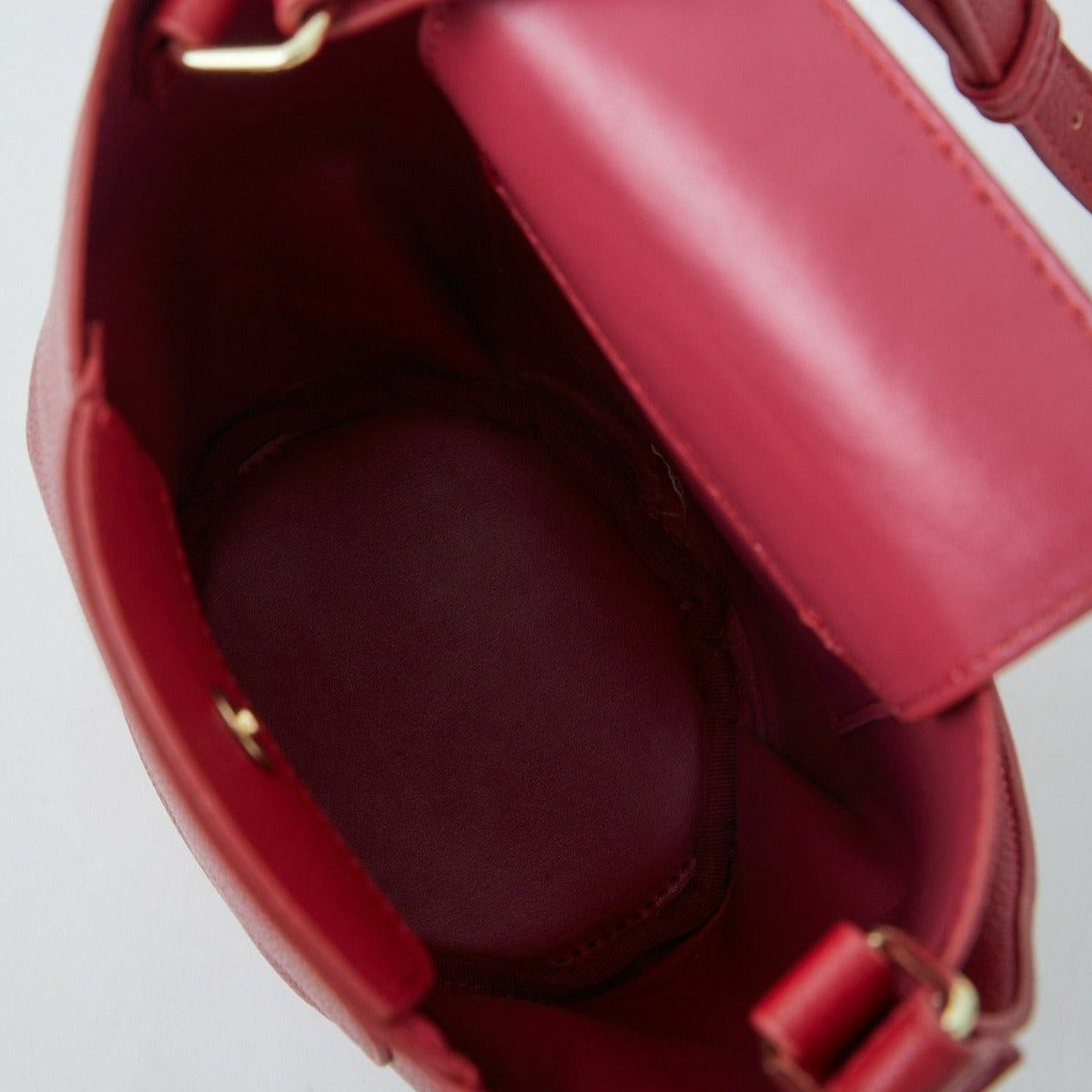 Anello Legato Tulip Mini Shoulder Bag in Red