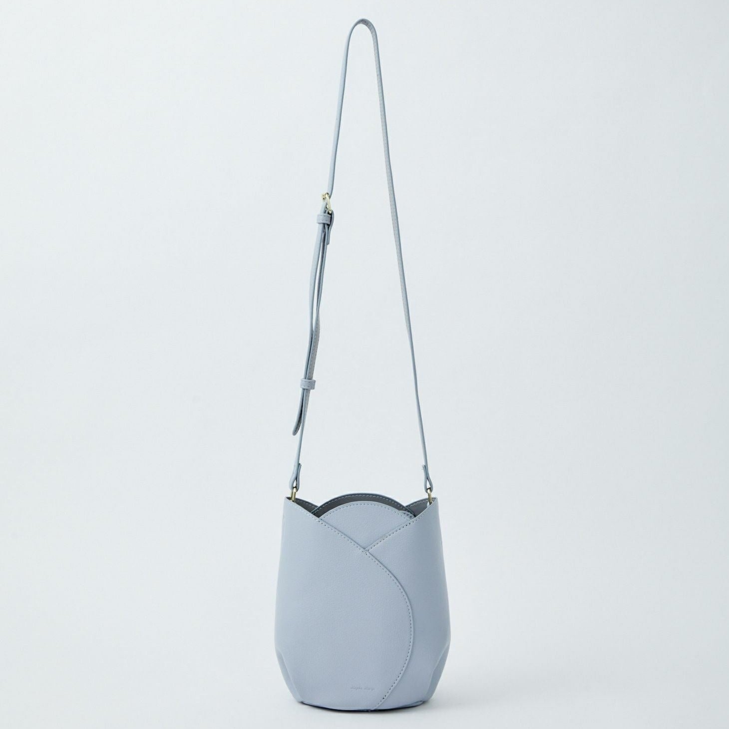Anello Legato Tulip Mini Shoulder Bag in Blue Grey