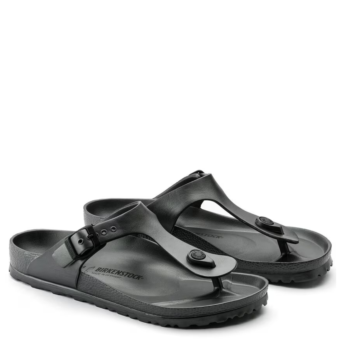 Birkenstock Women's Gizeh EVA in Metallic Anthracite