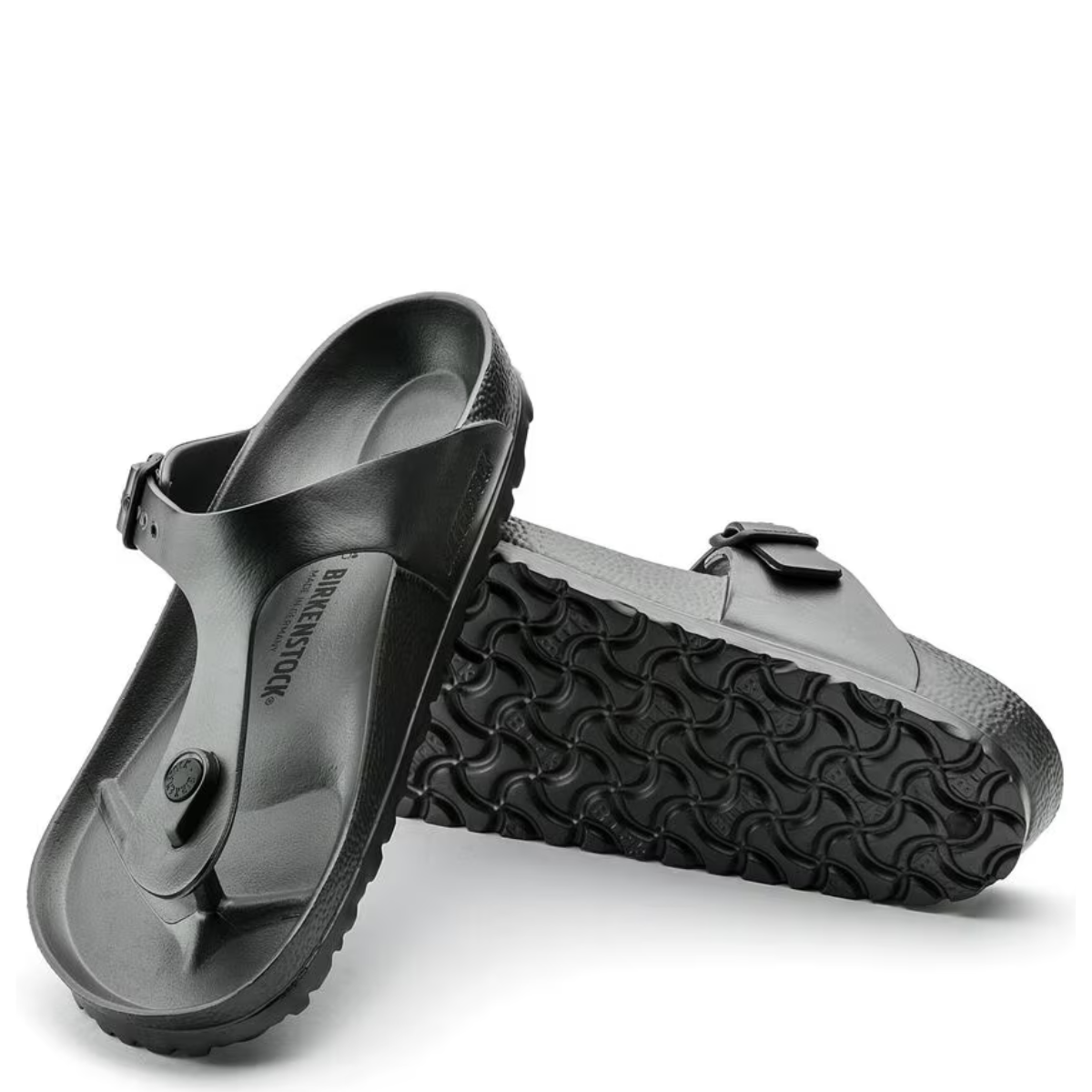 Birkenstock Women's Gizeh EVA in Metallic Anthracite