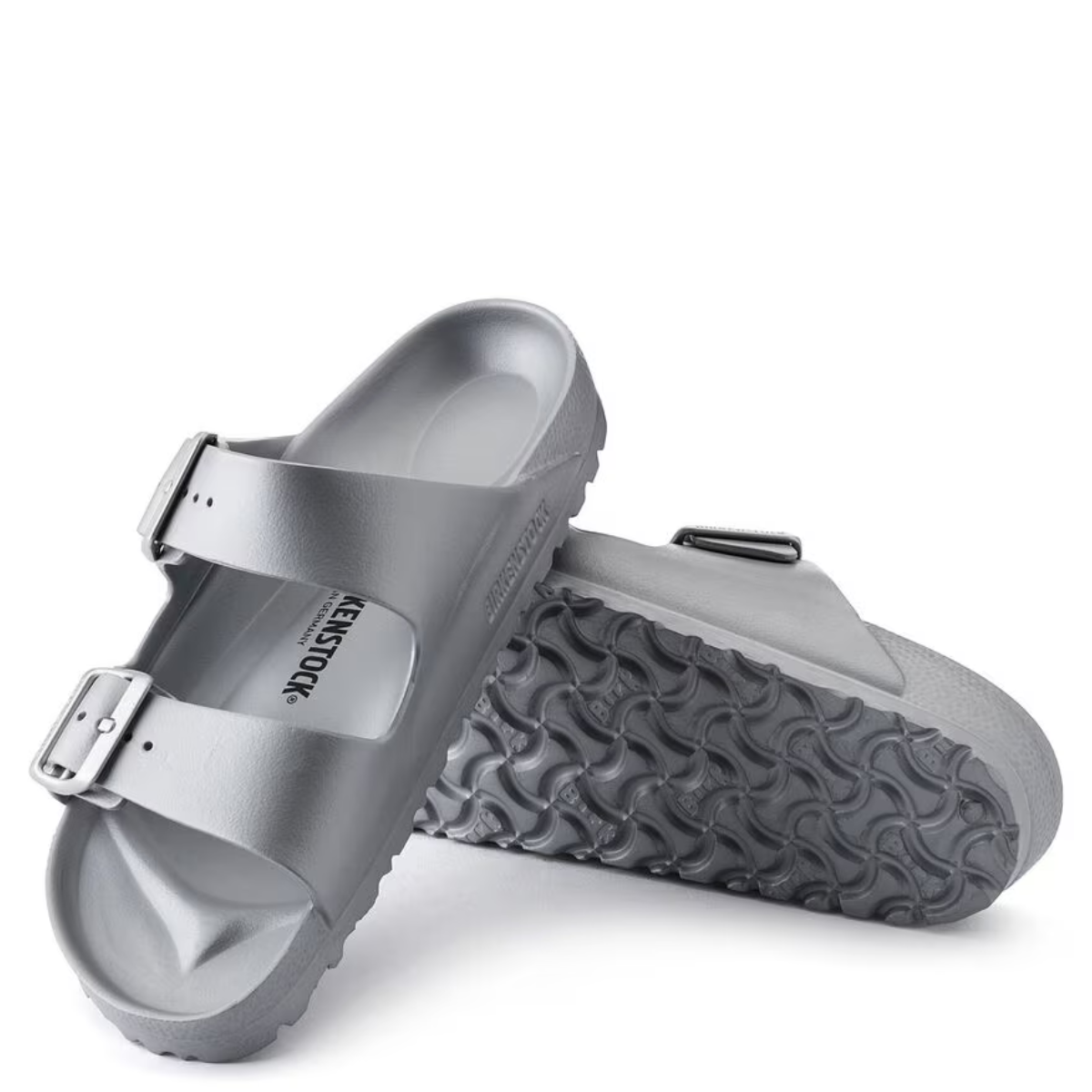 Birkenstock Women's Arizona EVA in Metallic Silver
