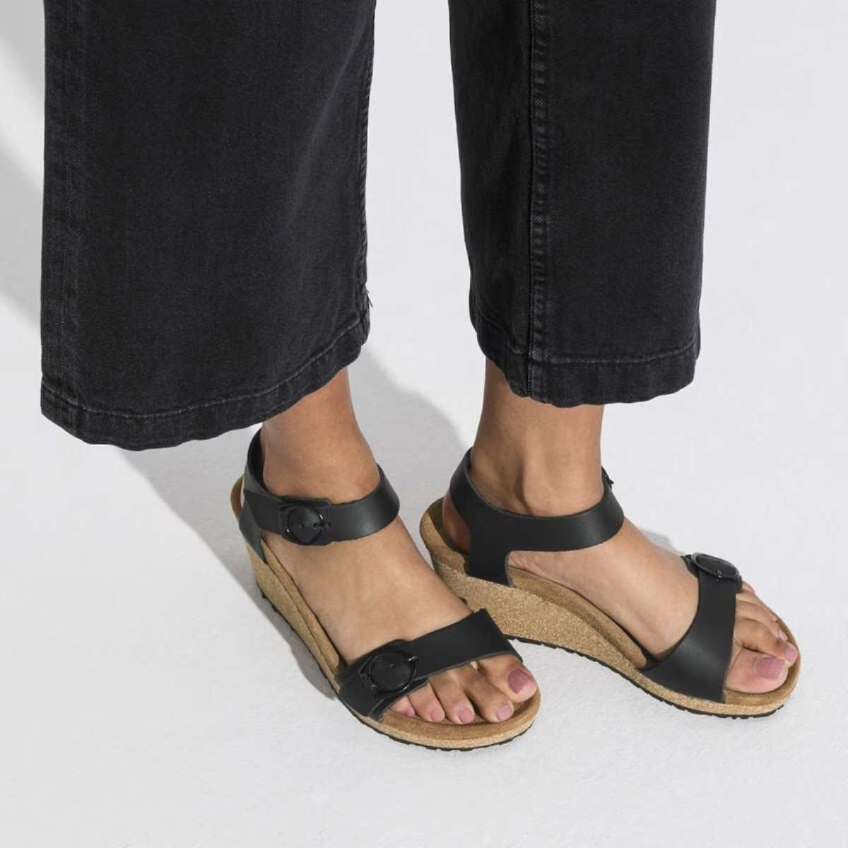 Birkenstock Women's Soley Leather in Black