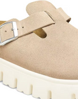 Birkenstock Women's Boston Chunky Suede Leather in Warm Sand