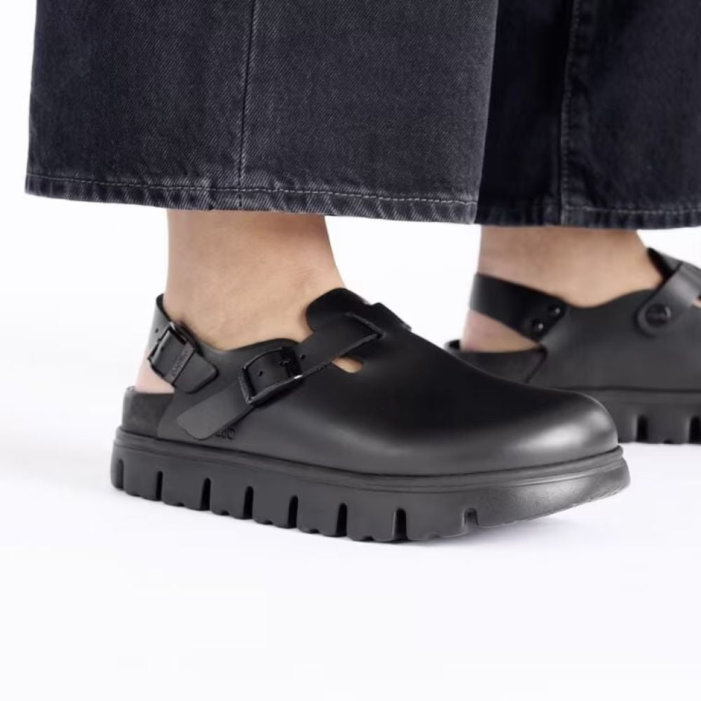 Birkenstock Women's Tokio Chunky Leather in Black