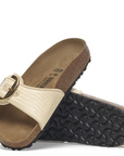 Birkenstock Women's Madrid Big Buckle Raffia Textile in Naturale