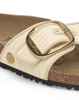 Birkenstock Women's Madrid Big Buckle Raffia Textile in Naturale