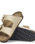 Birkenstock Women's Arizona Big Buckle Raffia Textile in Naturale