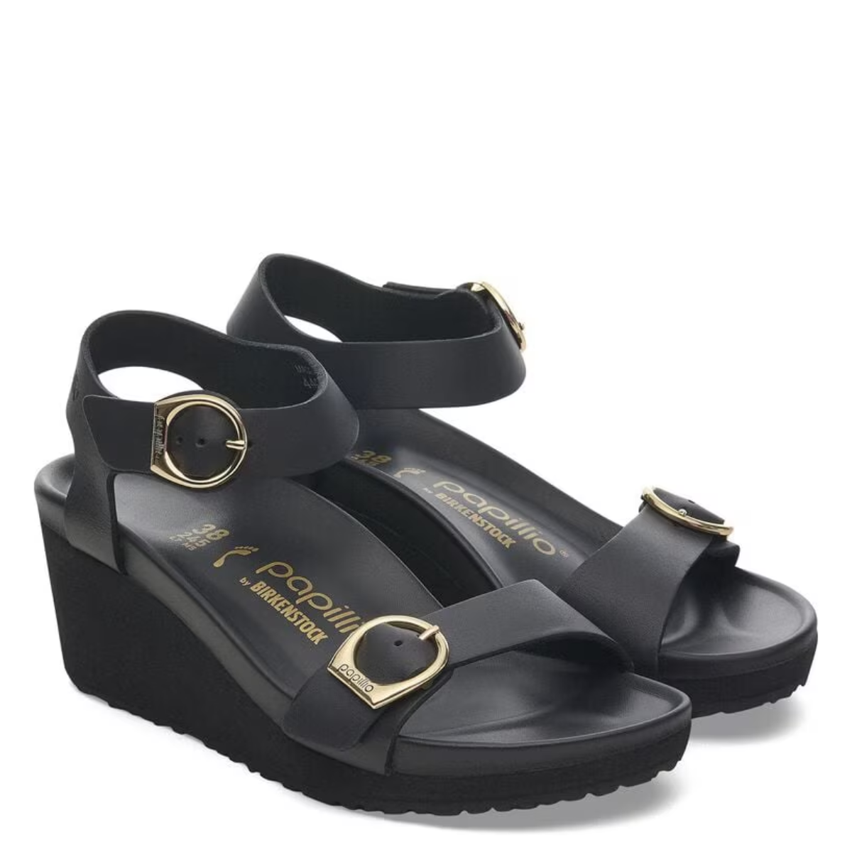 Birkenstock Women's Soley Ring-Buckle Leather in Black