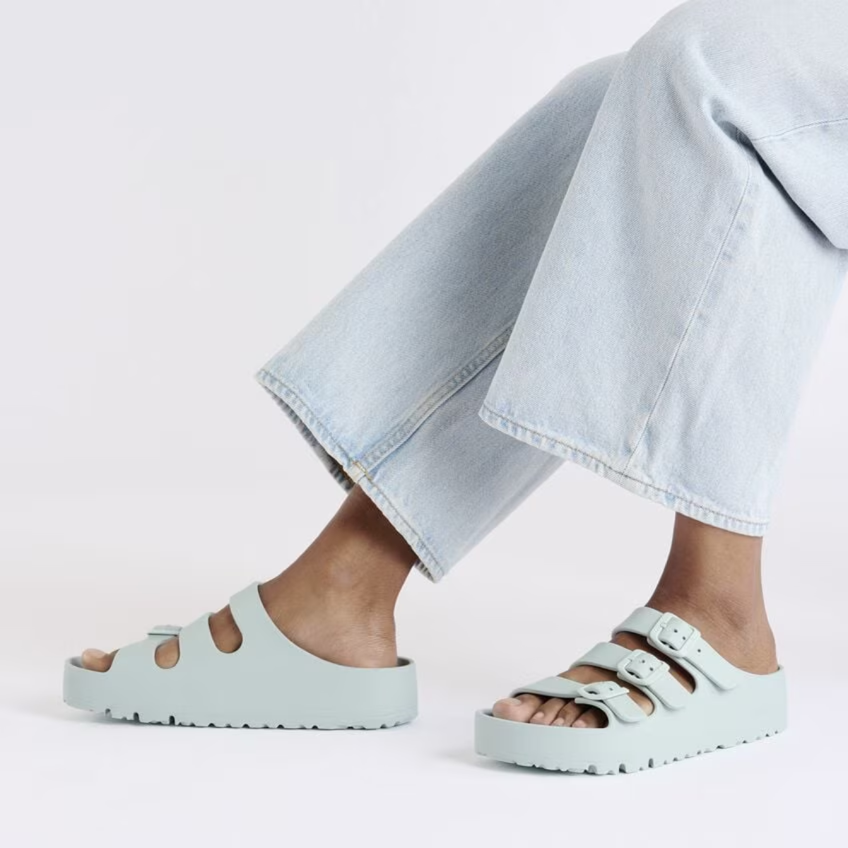Birkenstock Women's Florida Flex Platform EVA in Surf Green