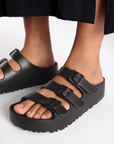 Birkenstock Women's Florida Flex Platform EVA in Black