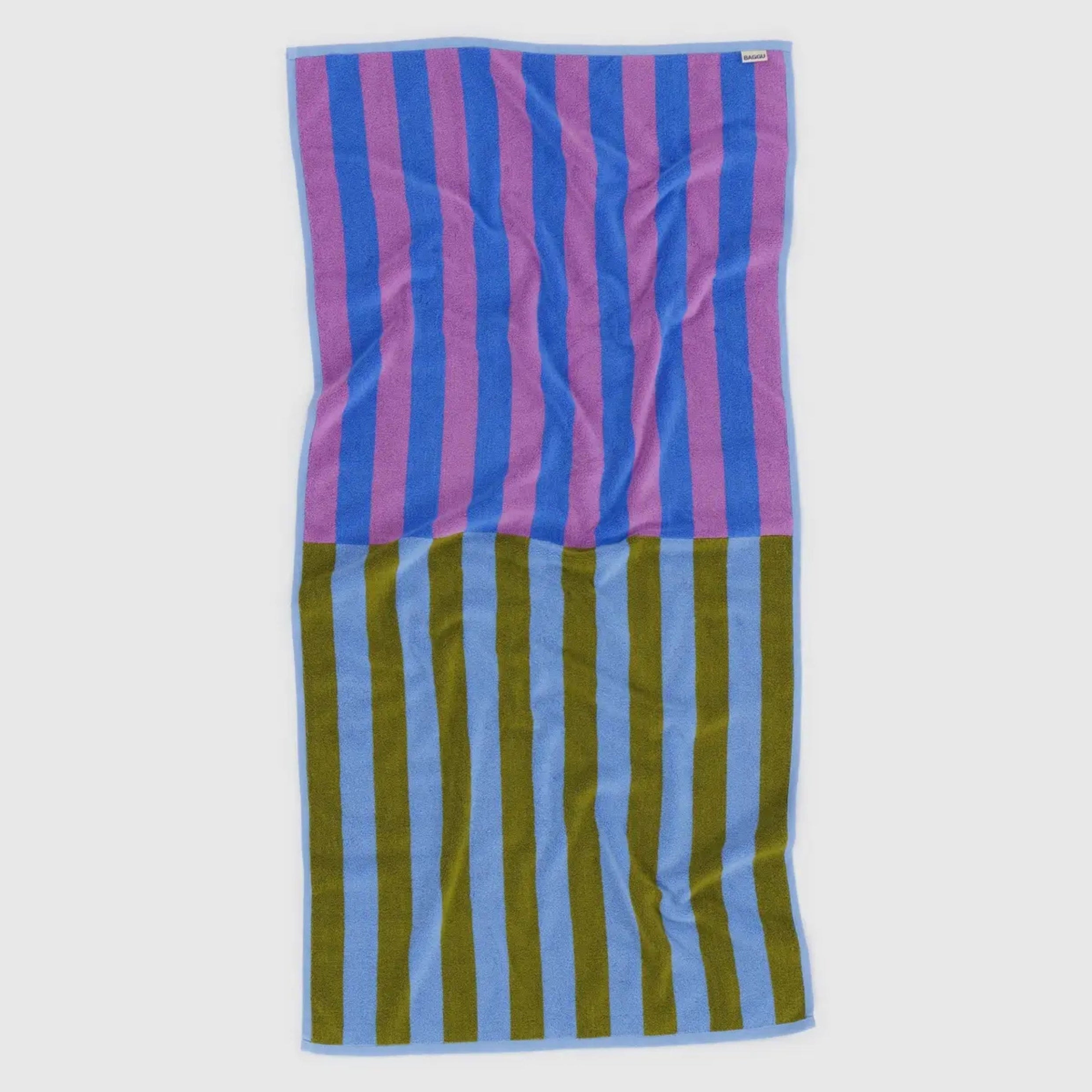 Baggu Bath Towel in Cabana Stripe Mix