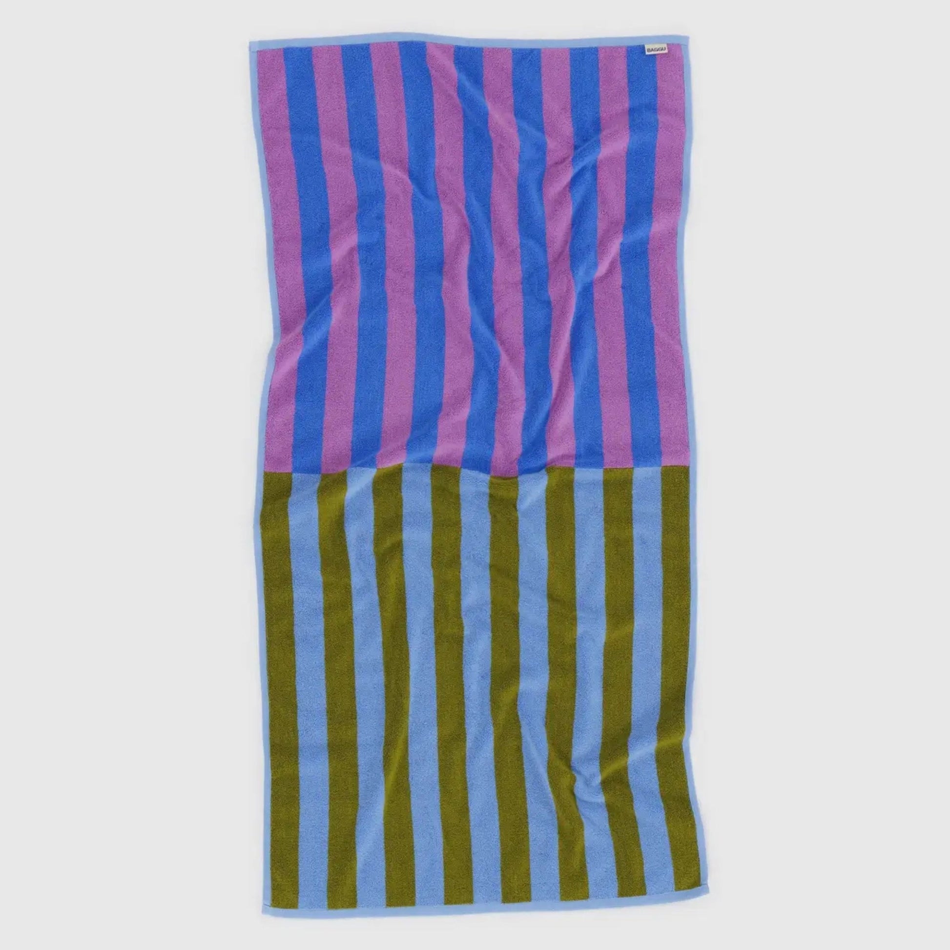 Baggu Bath Towel in Cabana Stripe Mix