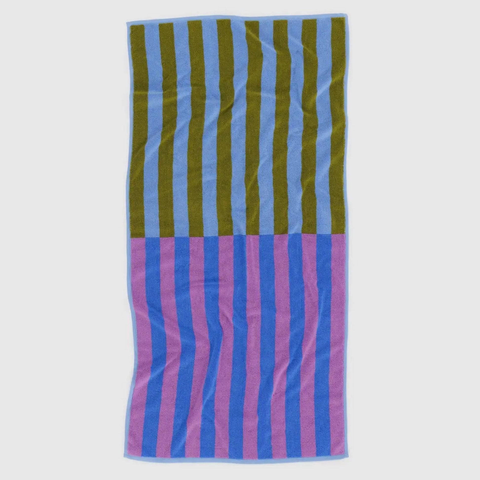 Baggu Bath Towel in Cabana Stripe Mix