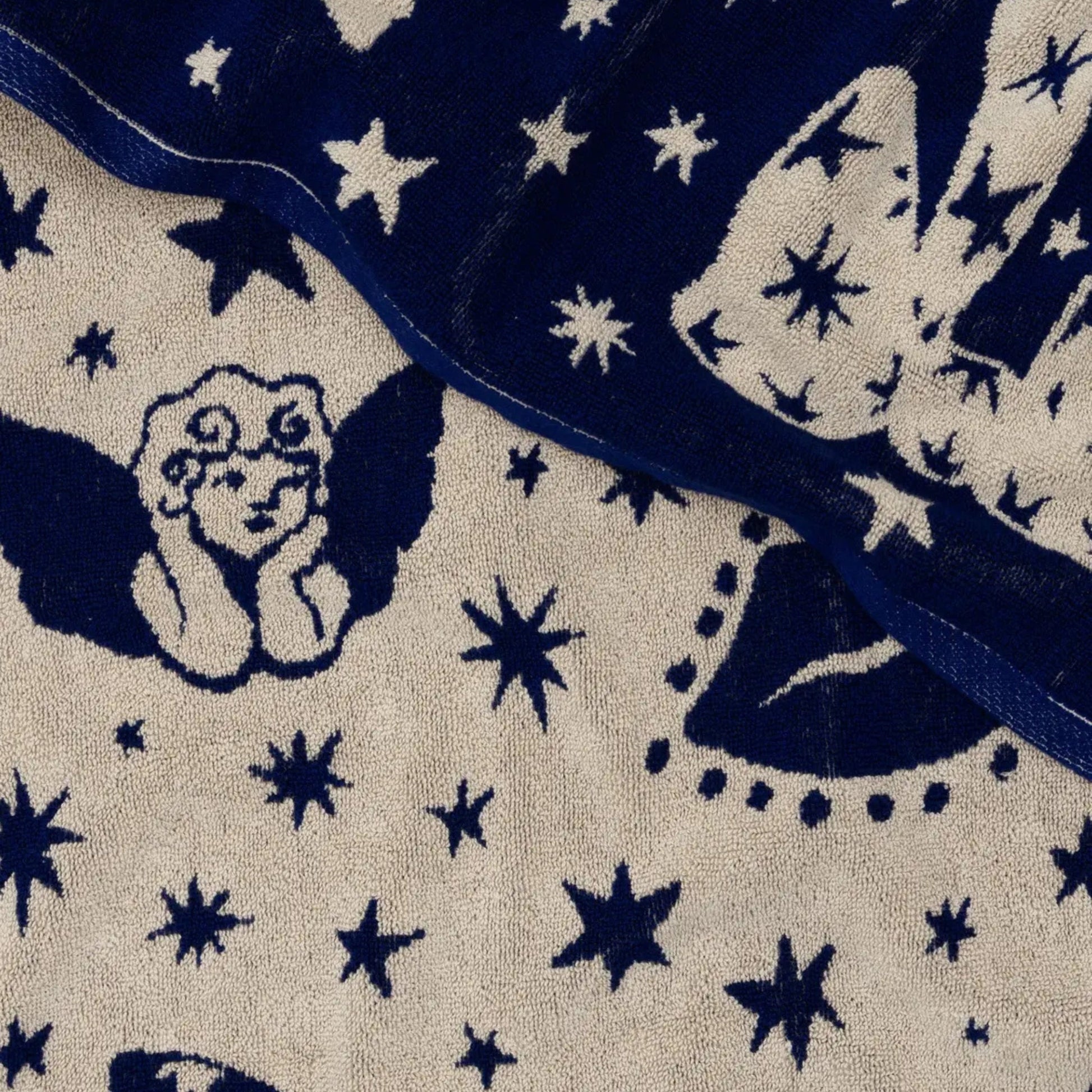 Baggu Bath Towel in Cherub Bows