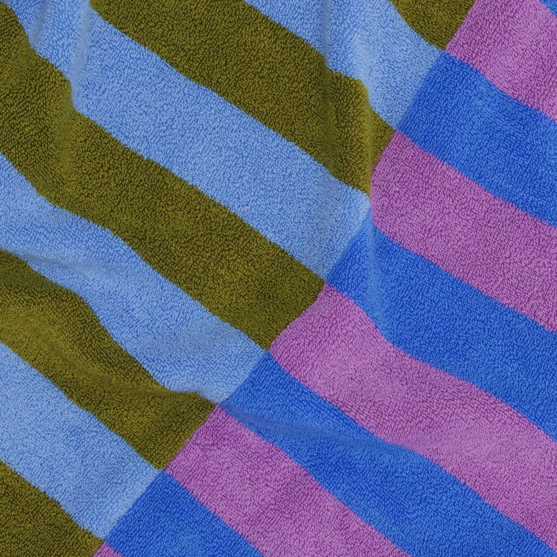 Baggu Bath Towel in Cabana Stripe Mix