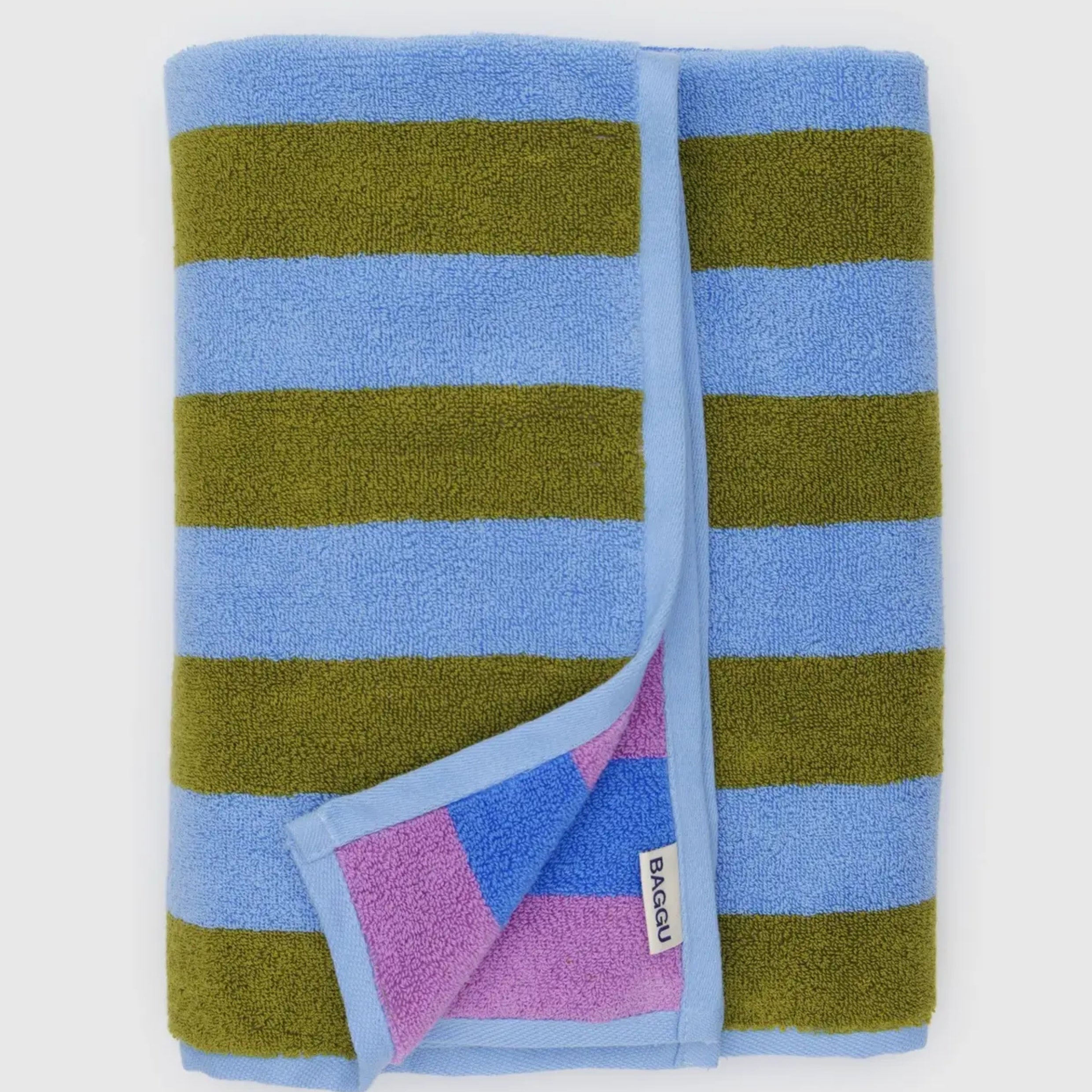 Baggu Bath Towel in Cabana Stripe Mix