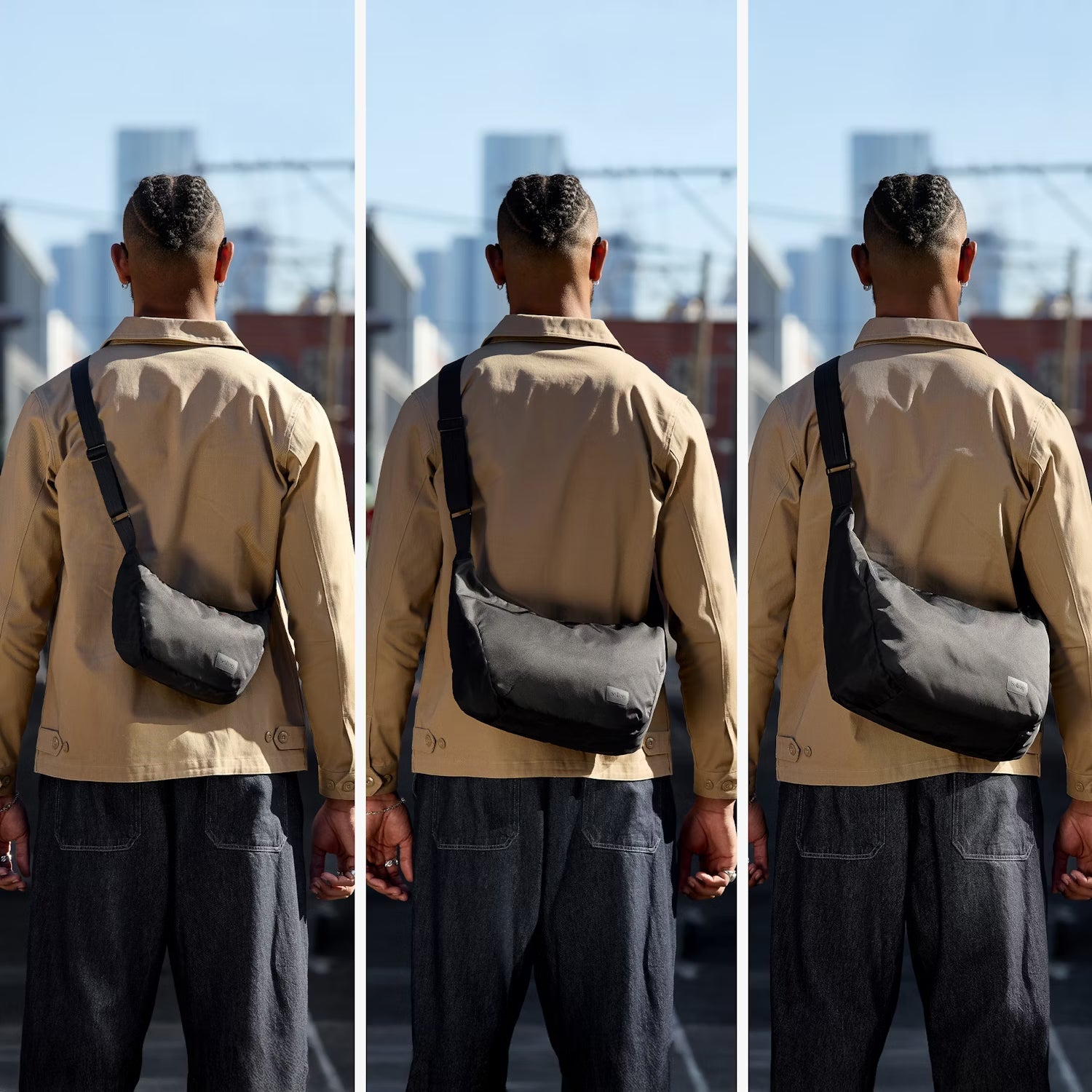 Bellroy Laneway Crescent Bag 12L in Bluesteel