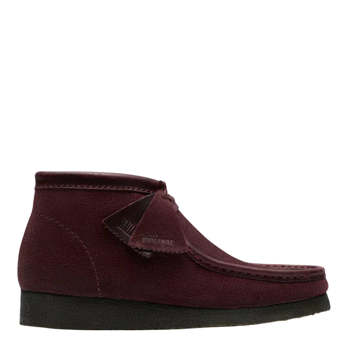 Clarks Men's Wallabee Boot in Purple Grape Suede