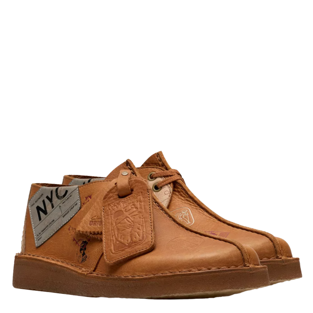 Clarks Men's Desert Travel Trek in Tan Interest