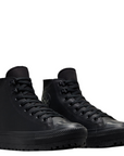Converse Women's Chuck Taylor All Star City Trek Waterproof Boot High Top in Black/Black/Black
