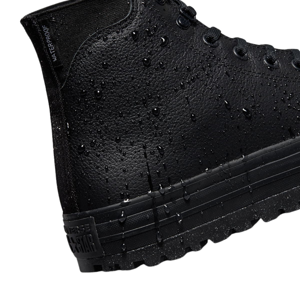 Converse Women's Chuck Taylor All Star City Trek Waterproof Boot High Top in Black/Black/Black