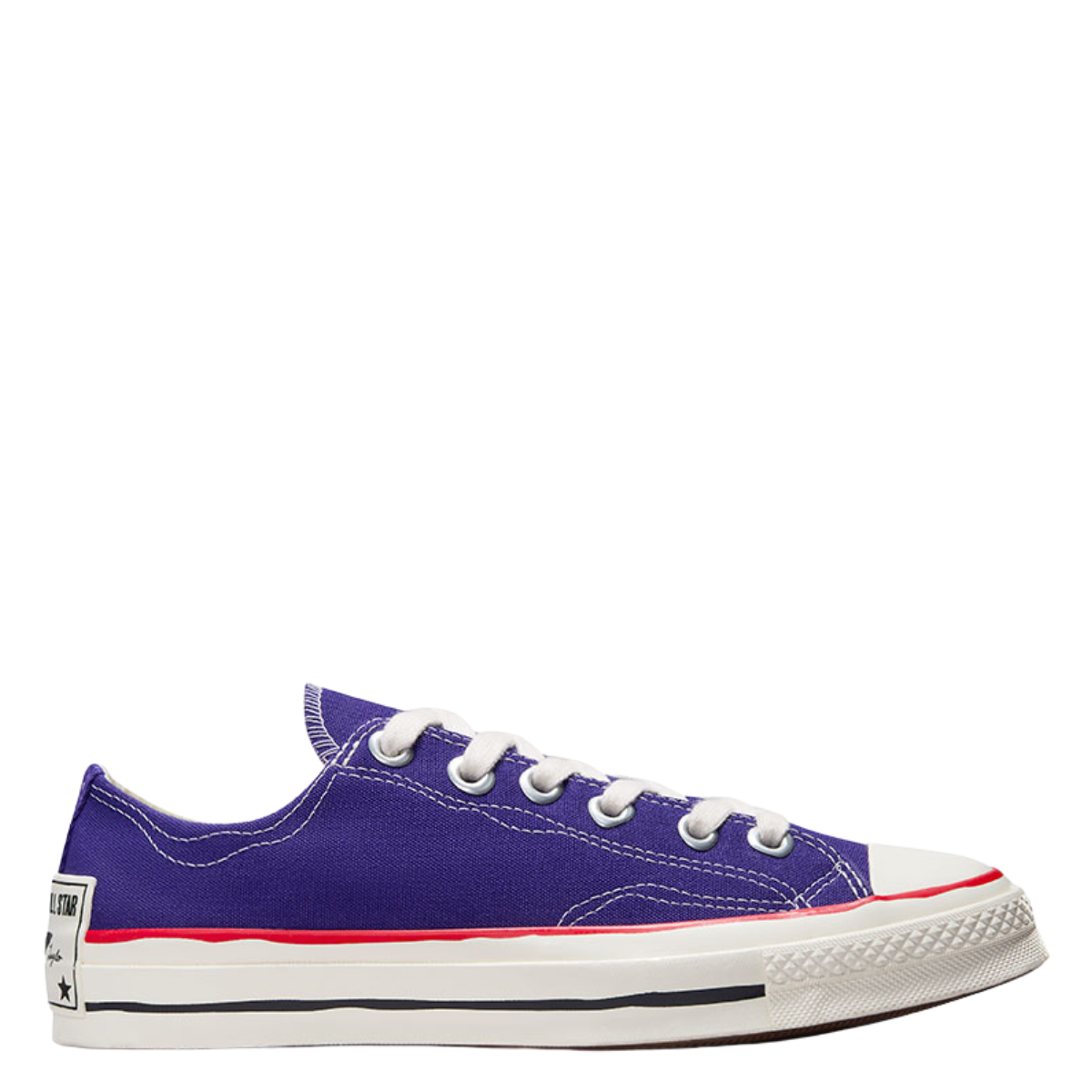 Converse Women's Chuck 70 Sketch Low Top in Court Purple/Egret/Red