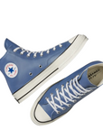 Converse Men's Chuck 70 Leather High Top in Lakeside Blue/Red/White
