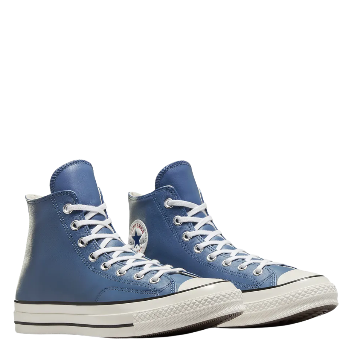 Converse Men's Chuck 70 Leather High Top in Lakeside Blue/Red/White