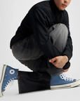 Converse Men's Chuck 70 Leather High Top in Lakeside Blue/Red/White