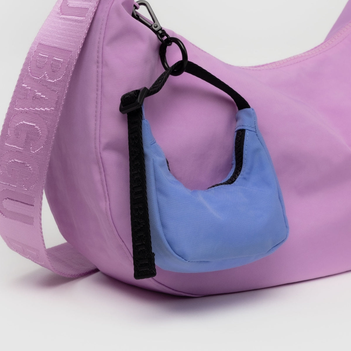 Baggu Crescent Bag Charm in Cornflower